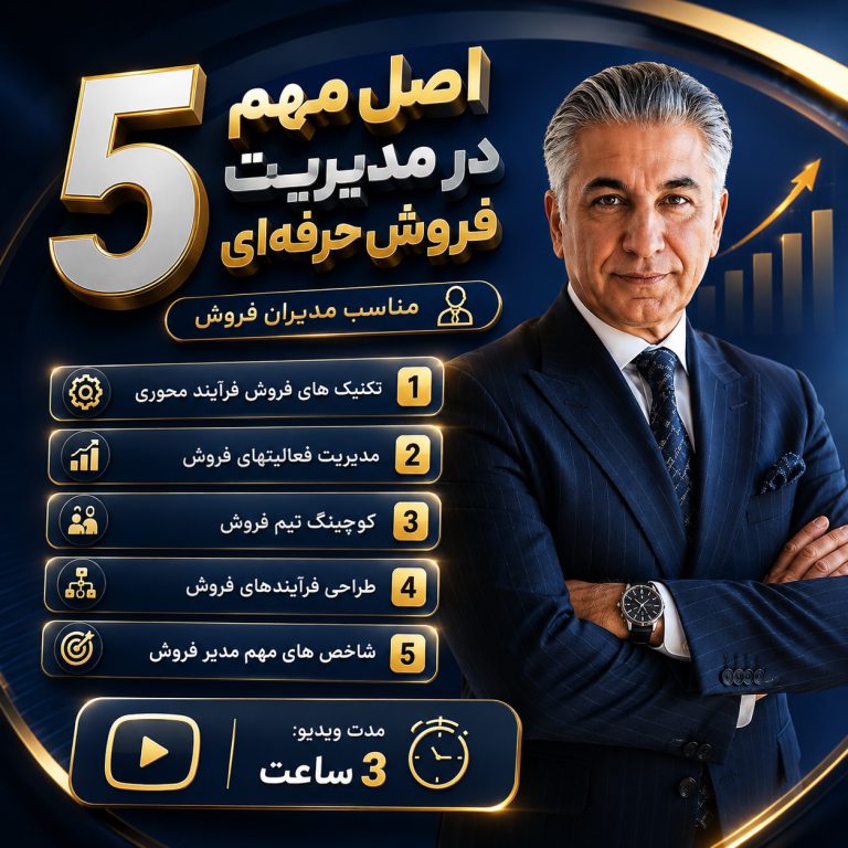 5 اصل مهم در مدیریت فروش‌ حرفه‌ای