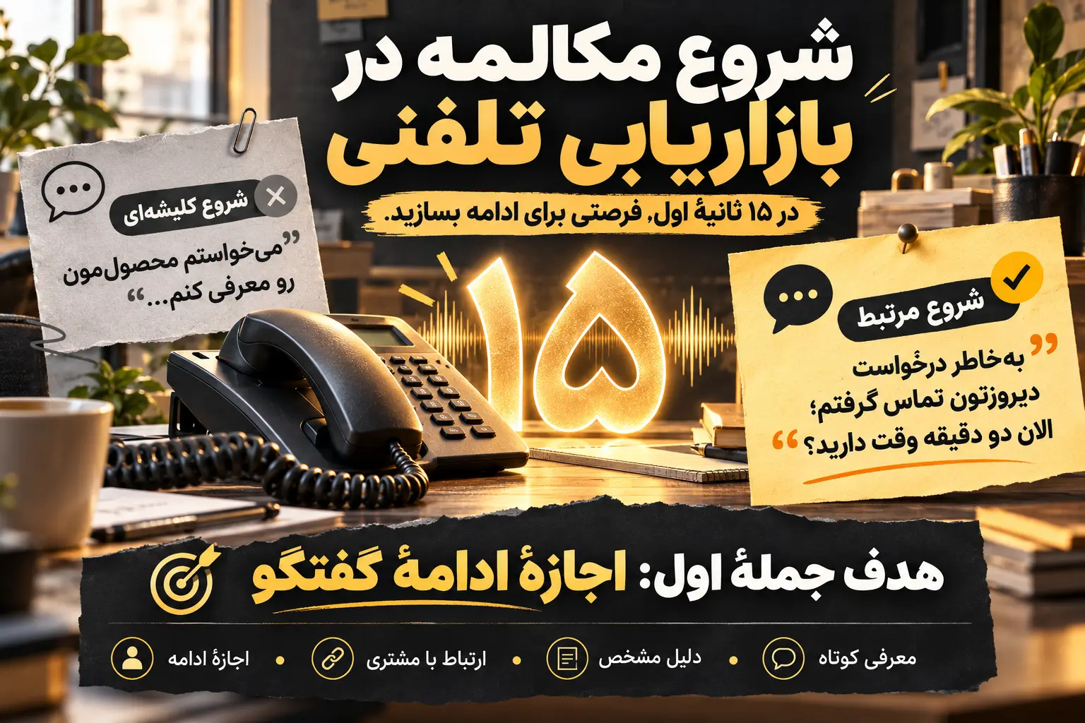 شروع مکالمه در بازاریابی تلفنی